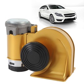 12V Car Horn Kit, Loud 120DB Water Proof Air Snail Horn Replacement with Relay, Universal for Motorcycle Boat Trucks Van