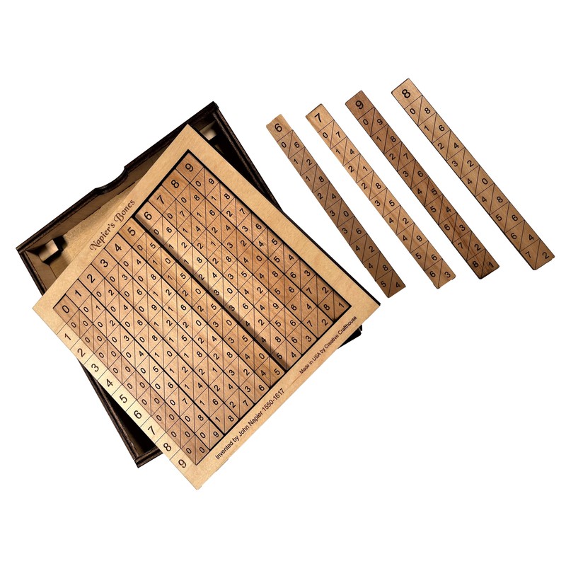 Creative Crafthouse Napiers Bones - Classic Math Calculator for Educators