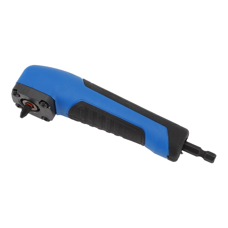 5.9in Right Angle Drill Attachment ABS Alloy Steel Ergonomic Blue