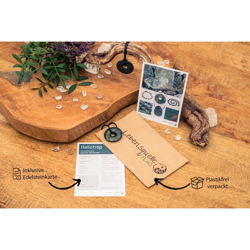 Lebensquelle Plus Heliotrope Doughnut Diameter 30 mm + Cotton Cord