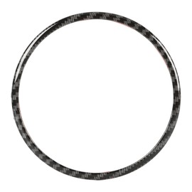 Steering Wheel Emblem Ring Carbon Fiber Look Simple Cool Replacement for Mazda CX‑3 CX‑5 CX‑9