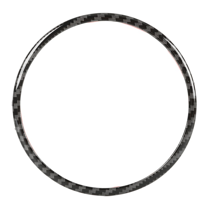 Steering Wheel Emblem Ring Carbon Fiber Look Simple Cool Replacement