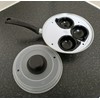3 Cups Egg Poacher Pan Stainless Steel With Plastic Vented