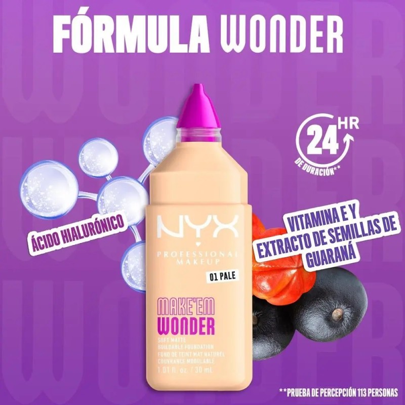 Base De Maquillaje Make Em Wonder 30ML Nyx