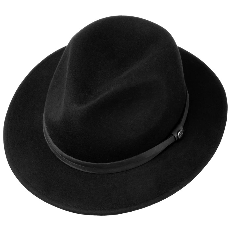LIERYS Monterrey Traveller Wool Hat - Black Hat (54-63 cm)