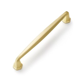 JIASENBAO 5 Pack Gold Cabinet Pulls 5" Hole Center Brushed Brass Drawer Pulls Dresser Handles Hardware Bathroom Zinc Alloy