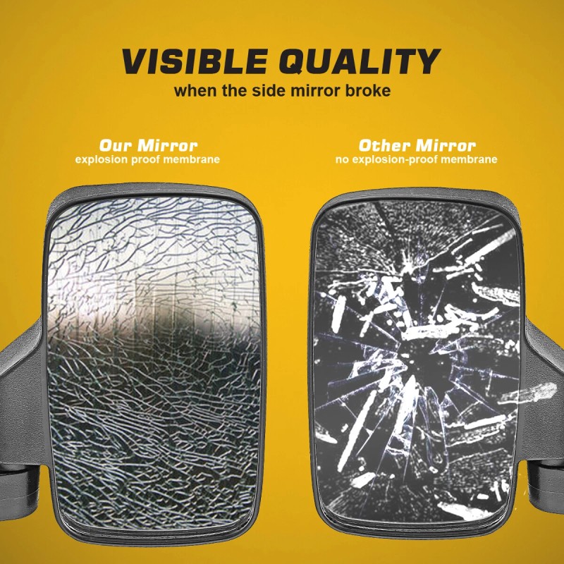 DYSO 12V Electric Windshield Wiper Motor & Side Mirrors For