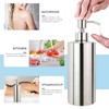 18 oz Large Countertop Soap Dispenser, Brushed Nickel Stainless Steel
