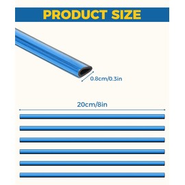 Flaconi 20 pieces car air vent decoration, car accessories decoration, car tuning interior, car styling trims, DIY ventilation grille interior strips, for most ventilation slots (blue)