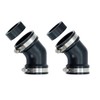 Fernco 2-Pack Qwik Ell 1.5 in. Hub 45-Degree Flexible PVC