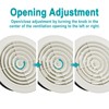 HG POWER 8 Inch Soffit Vent，Round Air Vent Cover with