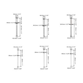 sourcing map 200Pcs 6 Sizes 304 Stainless Steel Open-End Dome-Head Blind Rivets Assortment Kit, Open-End Type Blind Rivets for DIY, Sheet Metal, Automotive Repairs, Furniture (Silver)