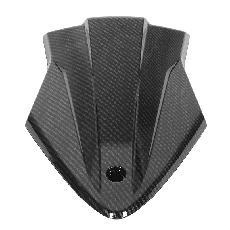 Carbon Fiber Style Motorcycle Passenger Seat Fairing with Mounting Accessory