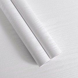 Abyssaly White Wood Contact Paper 17.7" X 413" Decorative Shiplap Self-Adhesive Film Real Wood Tactile Easy to Clean Perfectly Covers The Surface Without Passing Through The Primary Colors