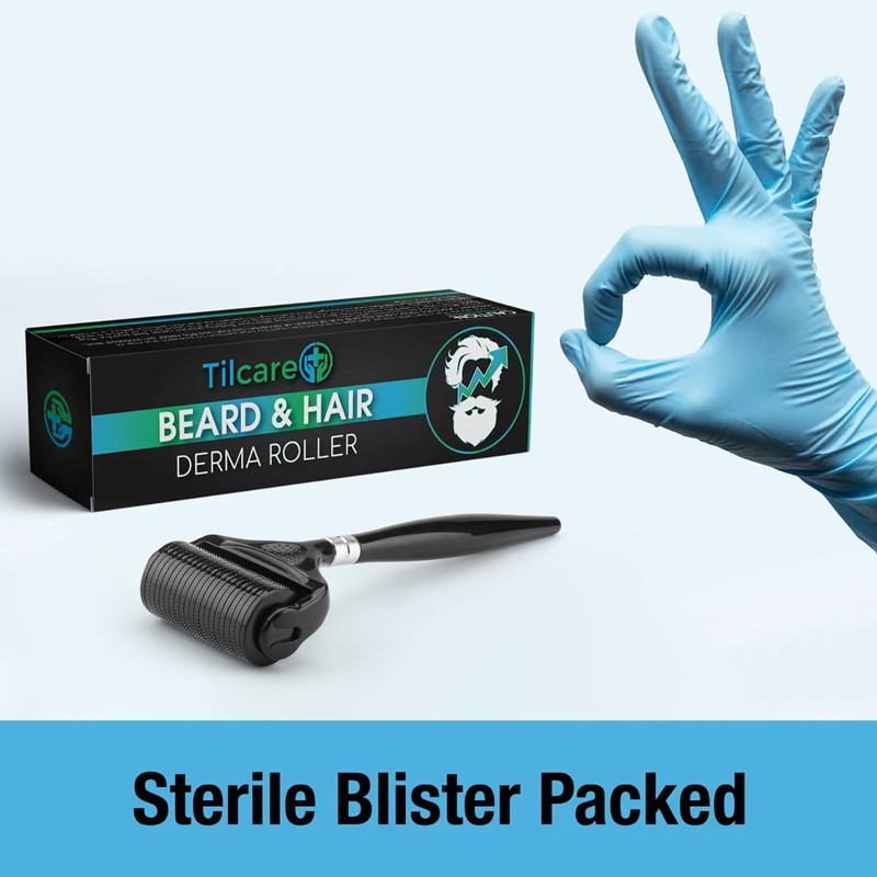 Beard and Hair Ultra Wide Derma Roller (1Pack) by Tilcare