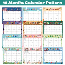 2026-2027 Magnetic Calendar for Fridge, 13" × 11.2", 2026-2027 Magnetic Calendar, July 2026 - December 2027, Perfect for Planning, 12 Topics (Festival)