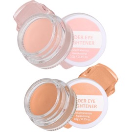 Under Eye Concealer Makeup Brightener, Blendable Cream Concealing Dark Circles Redness, Color Corrector Buildable Long Lasting Coverage 01+02 Light Rose+Warm Nude