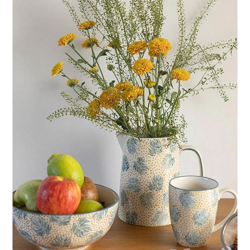 Tranquillo Bowl Boho Chic Blue Salad Bowl Serving Bowl Made
