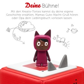 tonies Audio Figures for Toniebox, Creative Berry (Dark Brown) to Play Yourself, 90 Minutes Memory for Own Recordings, Music or Goodnight Stories, Suitable for Children from 3 Years