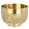 Brass Tea Cup Exquisite Embossed Patterns Retro European Small Coffee