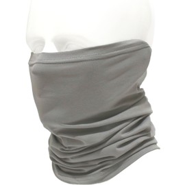 Multifunctional Bandana, UV Protection, Face Guard, Neck Warmer, Thermal, Windbreaker, Dustproof, Face Mask, Turban, Knitted Hat, Neck/Face/Headwear, Cotton, Think, Stretchy Material BD - AHT - CTN, grey