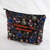 MNIGIU 911 TV Series Inspired Cosmetic Bag Firefighter Gift Funny
