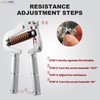 NESOHC-LLEW Adjustable Grip Strength Trainer: Premium 304 Stainless Steel Structure,