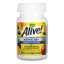 Multivitamínico importado Alive para hombres mayores de 50 años con 50 tabletas