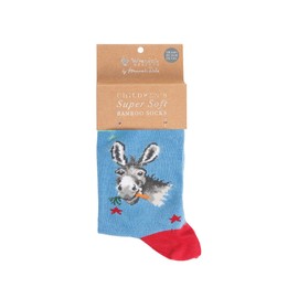 Wrendale Designs - ''Gentle Jack' donkey Children's Socks Size 9-12
