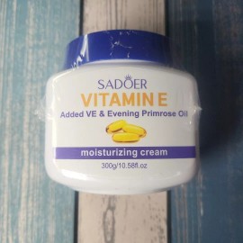 SADOER Evening Primrose Vitamin E Moisturizing Cream 300g With VE & Primrose Oil
