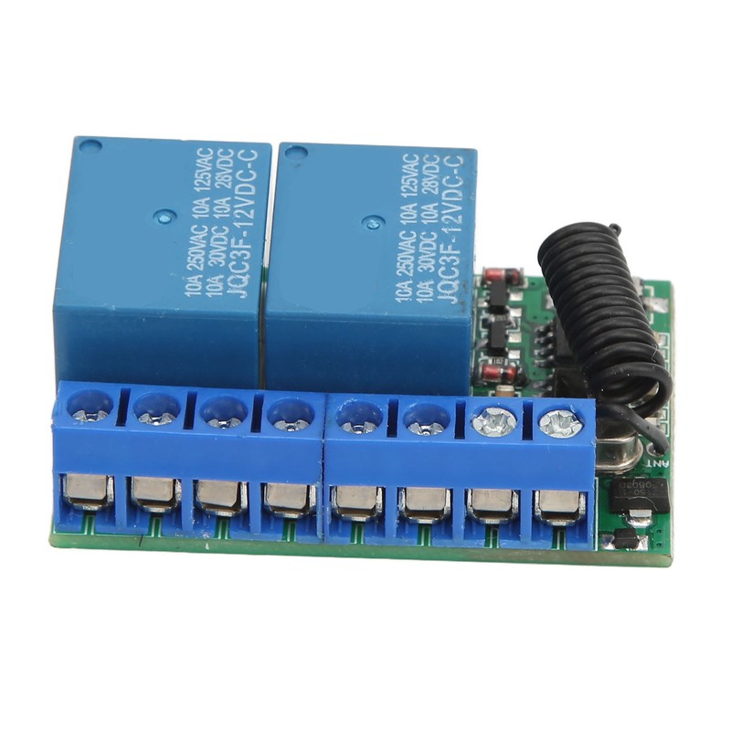 2 Channel Antitheft Alarm Wireless Relay Switch with Remote Control