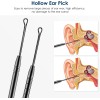 ECKXCH Ear Cleaning Kit Safe Ear Wax Removal Tool Black
