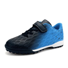 JABASIC Hallen Football Boots Children Boys Girls Football Boots Children Artificial Grass, black blue