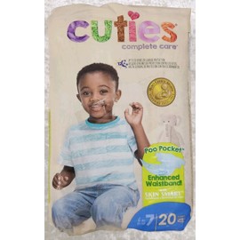 Cuties Complete Care Baby Diapers, Size 7