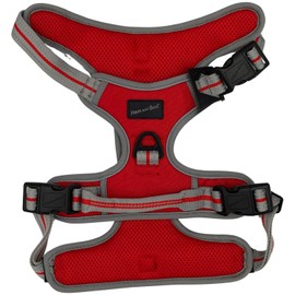Hem and boo Dog Harness, Sport Harness, No-pull Reflective Stitching, Outdoor Adventure Big Dog Harness Perfect Match Puppy Vest Harness (Red, XL)