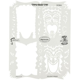 Artool Freehand Airbrush Templates, Tikki Master - Two Faced Tiki
