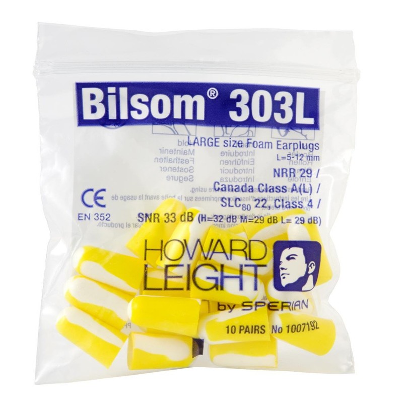 Bilsom 303 Hearing Protection, Pack of 20, Size S