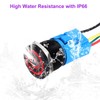 DMiotech 2 Pcs 22mm / 7/8" Push Button Switch, IP66