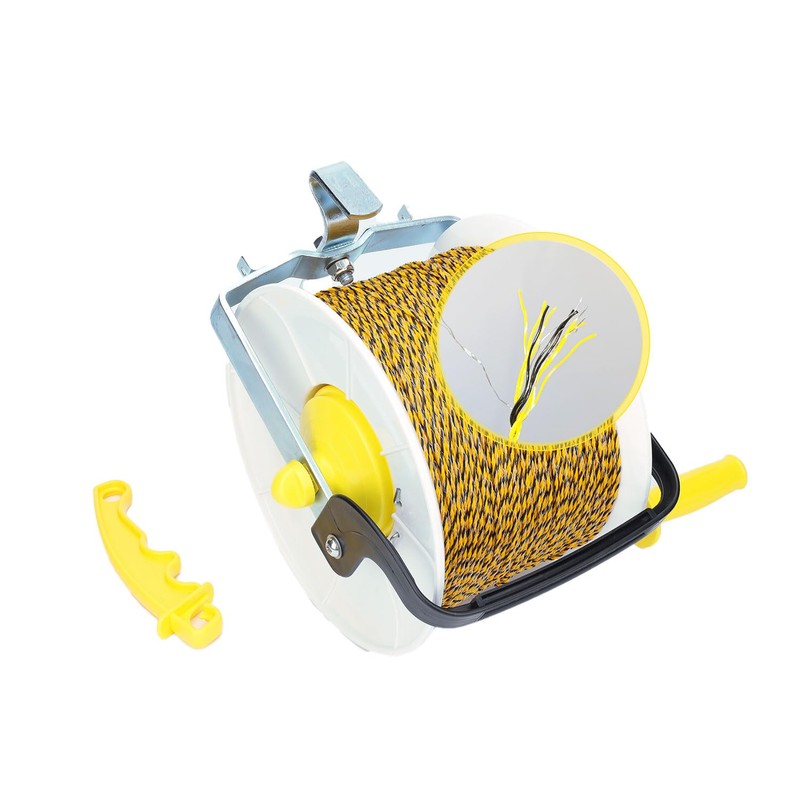 3:1 Geared Reel Prewound Polywire with 6 Stainless Steel Conductor/Strands