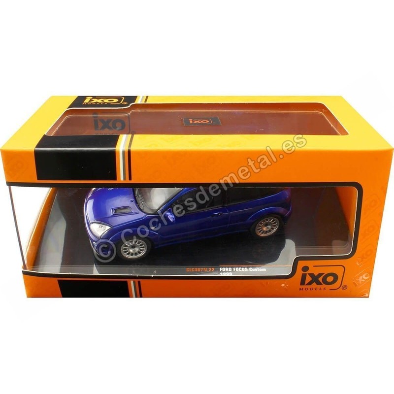 MODELLINO IN SCALA COMPATIBILE CON FORD FOCUS RS 1999 MET.BLUE