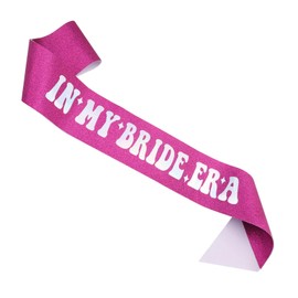 in My Bride Era Sash, Bride to Be Sash with Metal Pin Free Size Bachelorette Party Sashes Decoration Bridal Shower Sash Gifts Accessories for Wedding Bridesmaid Favors