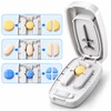 Adjustable Pill Cutter and Tablet Splitter with V-Shaped Holder, Covered