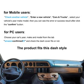 AKMOTOR Dash Cover Mat Custom Fit for Dodge Ram Van Full Size B Series/Plymouth Voyager Van Dashboard Pad Carpet Protector K312 (Beige)