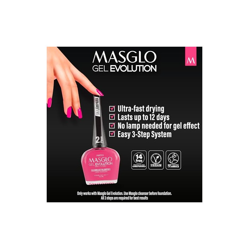 Masglo Gel Evolution Esmalte de Uñas Efecto Gel