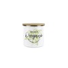 Purely Home Oregano Green Herbs Storage Canister - White And