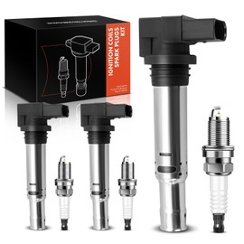 Frankberg 3 x Ignition Coils + 3 x Spark Plugs Compatible with A3 8P1 2003-2012 Golf IV 1J1 2000-2004 Polo 6R1 6C1 2009-2014 Toledo II 1M2 2000-2004 Replace# 036 900 5 100D