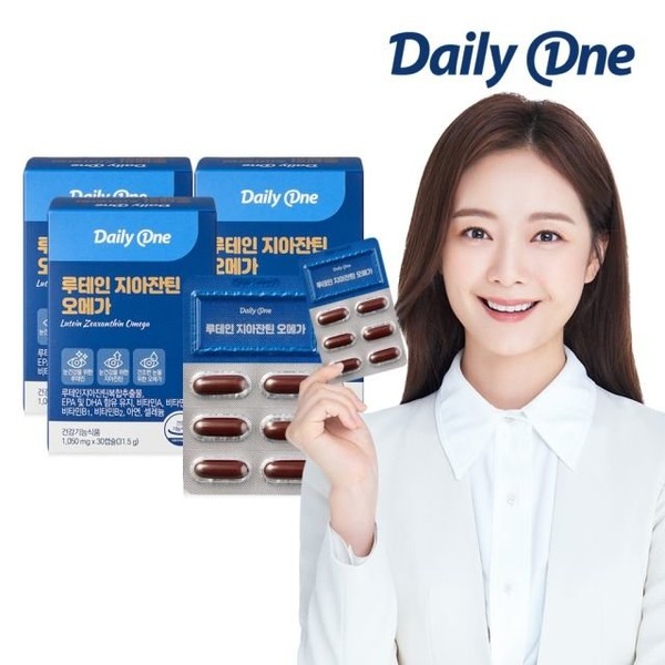 [Daily One] Daily One Lutein Zeaxanthin Omega Eye Health Nutrient 3 boxes / [데일리원] 데일리원 루테인 지아잔틴 오메가 눈 건강 영양제 3통