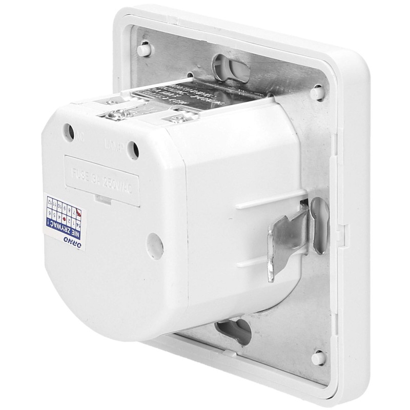 ORNO OR-CR-206 Flush-Mounted Indoor Motion Sensor with Light Switch and