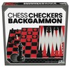 Goliath Chess, Dame & Backgammon, 3-in-1 Set with Classic Board