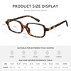 kunchu Reading Glasses for Women Men,Stylish Small Square Blue Light